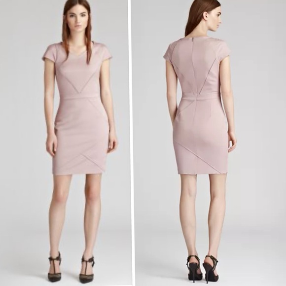 REISS PINK BODY CON DRESS PENSA SEAM BARBIECORE Size 2 - Picture 1 of 13